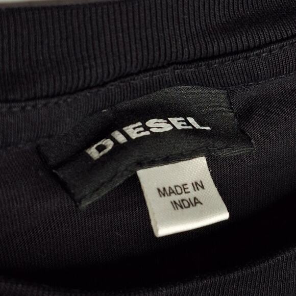 DIESEL T-RUBIN-POCKET-J1 T-SHIRT MEN's Large MAGLIETTA Embroidered Short Sleeve - Picture 5 of 13